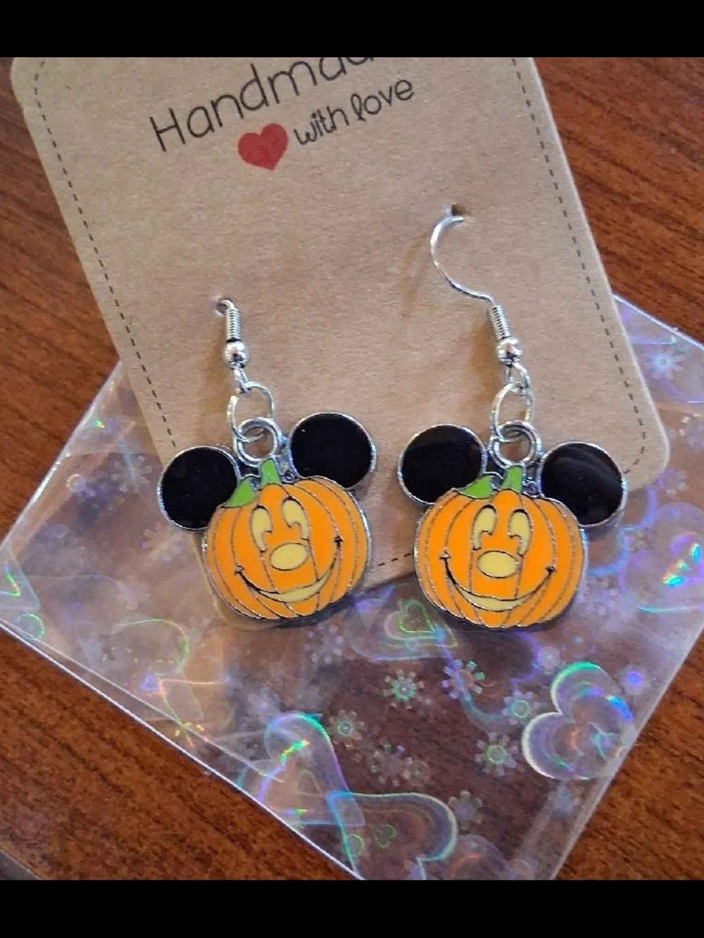 $8 Each Or Bundle 5/$20 Handmade Kids Pumpkin Mouse Halloween Earrings